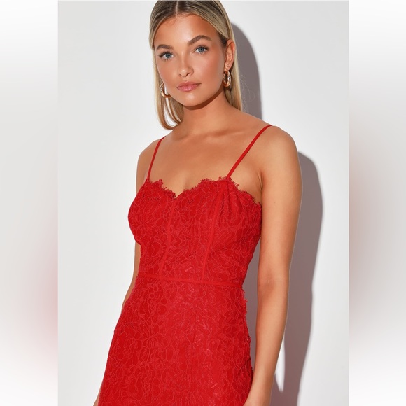 NWT Lulus Red Formal/Prom Dress - Picture 3 of 8